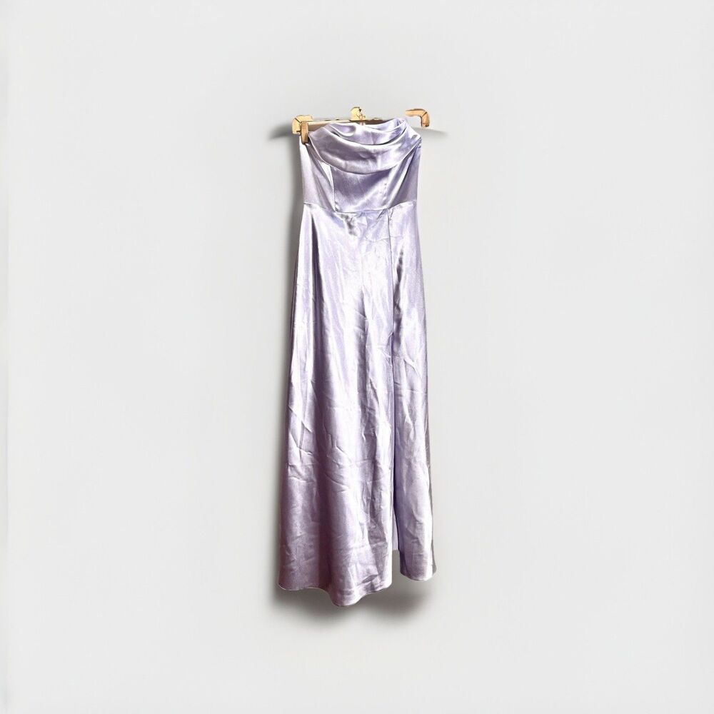 Birdy Grey Evening Dress Size XS Lavender Pearl Bridesmaid Wedding Maxi Dress